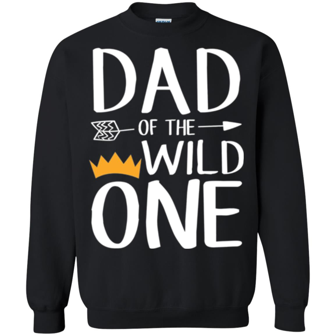 Dad Of The Wild One Daddy T-shirt Black