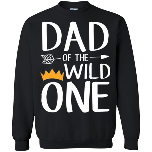 Dad Of The Wild One Daddy T-shirt Black