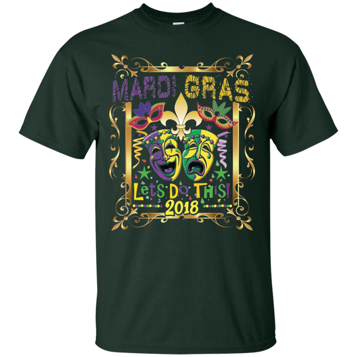 Fleur Symbol New Orleans Parade Mardi Gras T-shirt Forest
