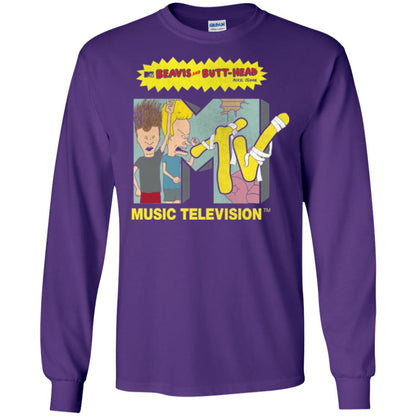 Mtv Logo T-shirt Beavis And Butt Head Purple