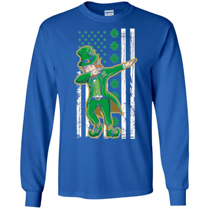 Dabbing Leprechaun St. Patrick's Day T-shirt Royal