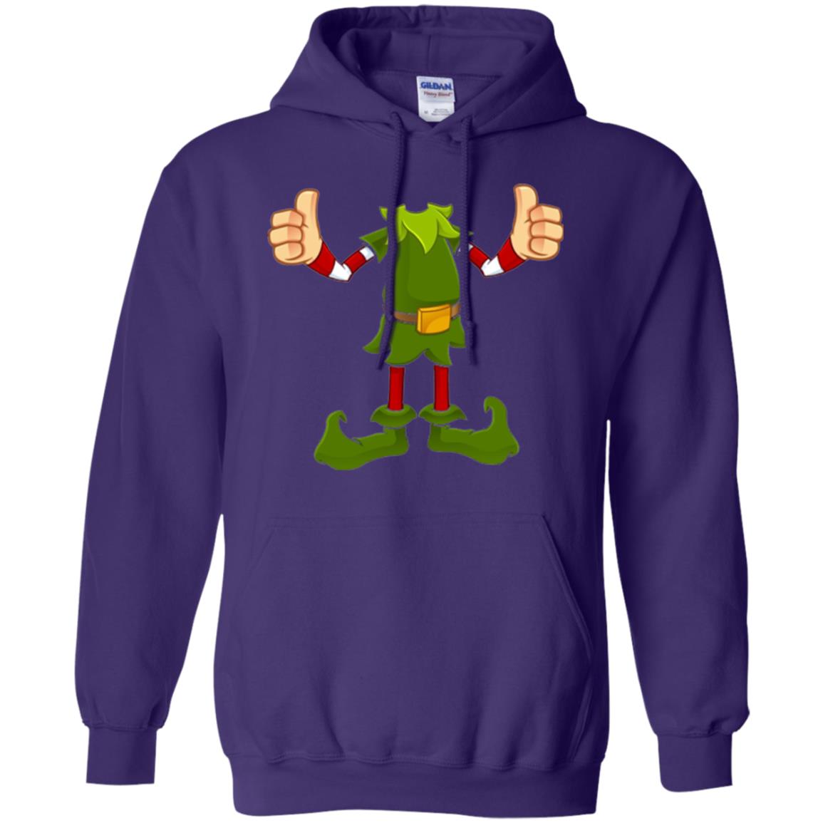 Chirstmas T-shirt Funny Elf Purple