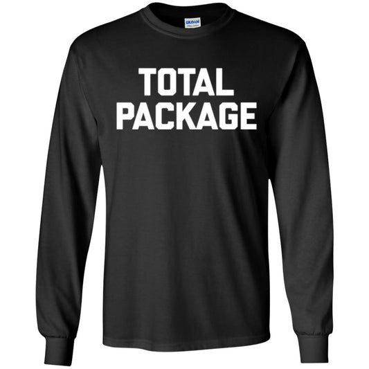Novelty Humor T-shirt Total Package Black