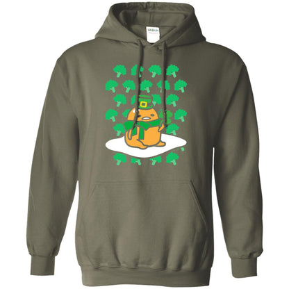 St. Patrick_s Day T-shirt Clover Military Green