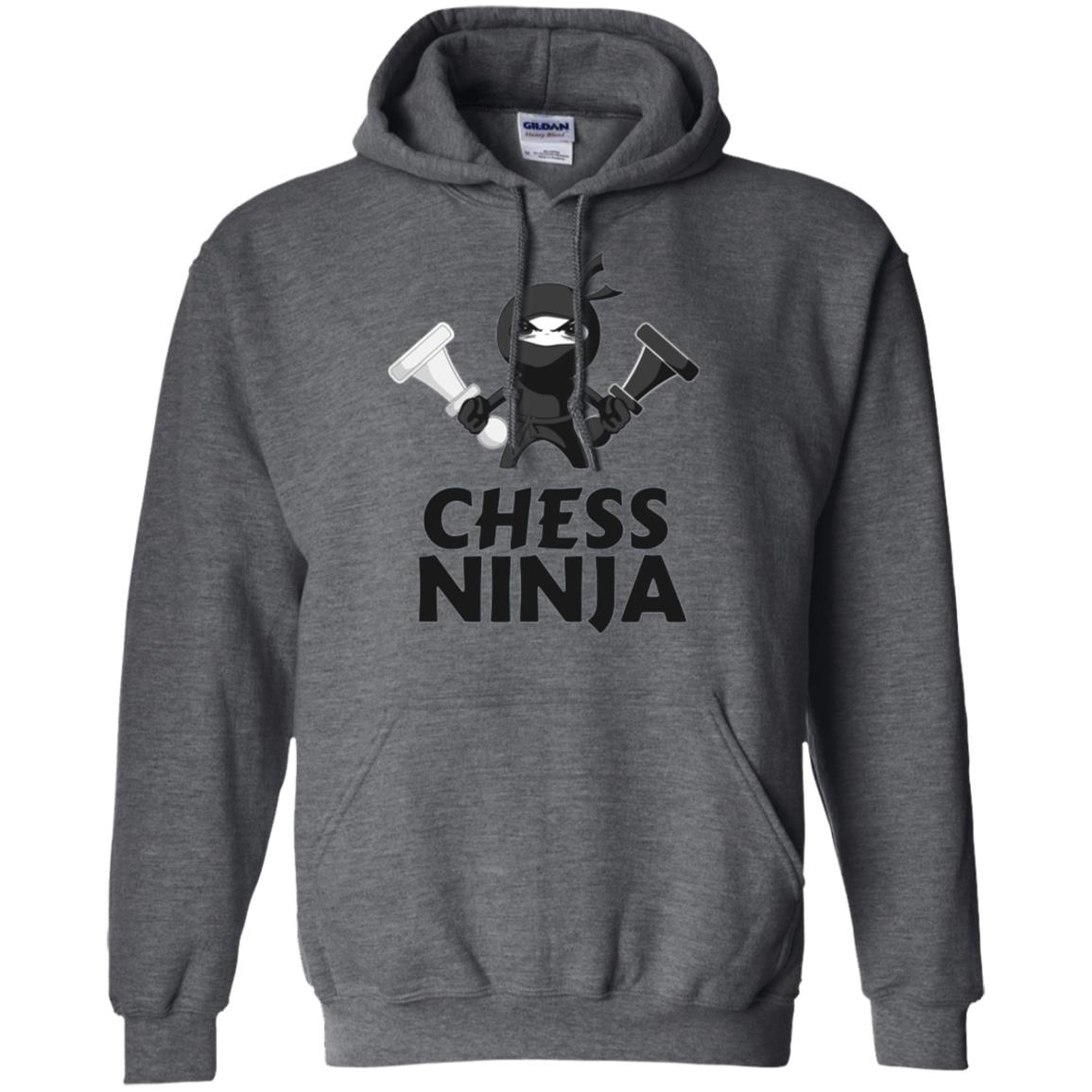 Funny Chess Ninja T-shirt Dark Heather