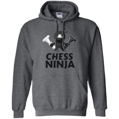 Funny Chess Ninja T-shirt Dark Heather