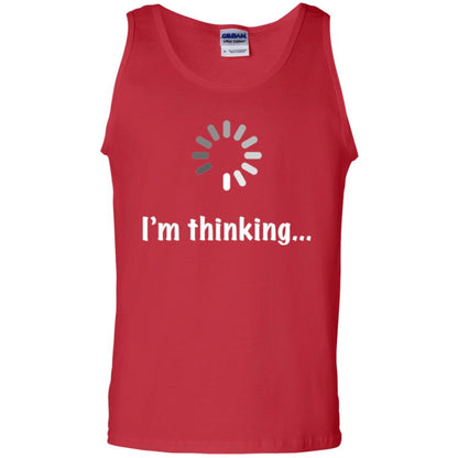 Funny T-shirt I_m Thinking Red