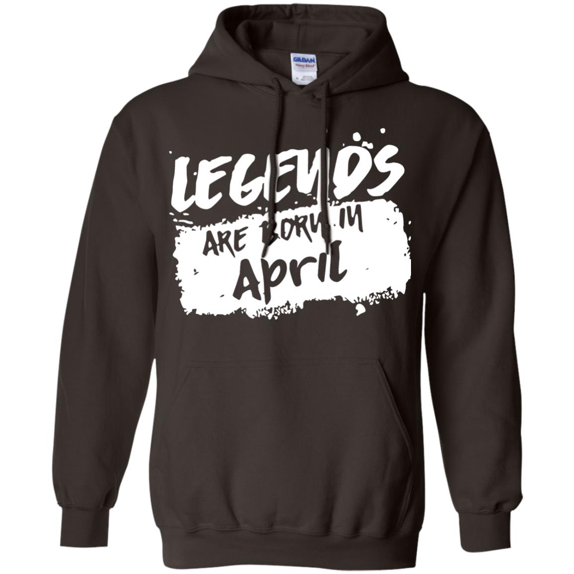 April Birthday Shirt Legends Are Born In April Dark Chocolate