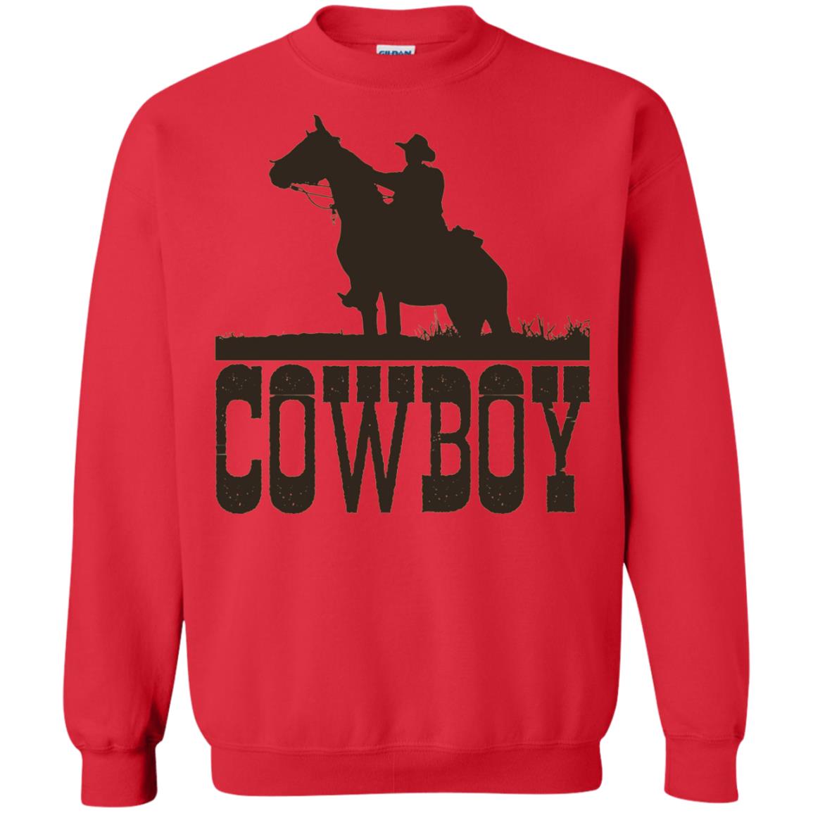 Horse Rider Western Cowboy T-shirt Red