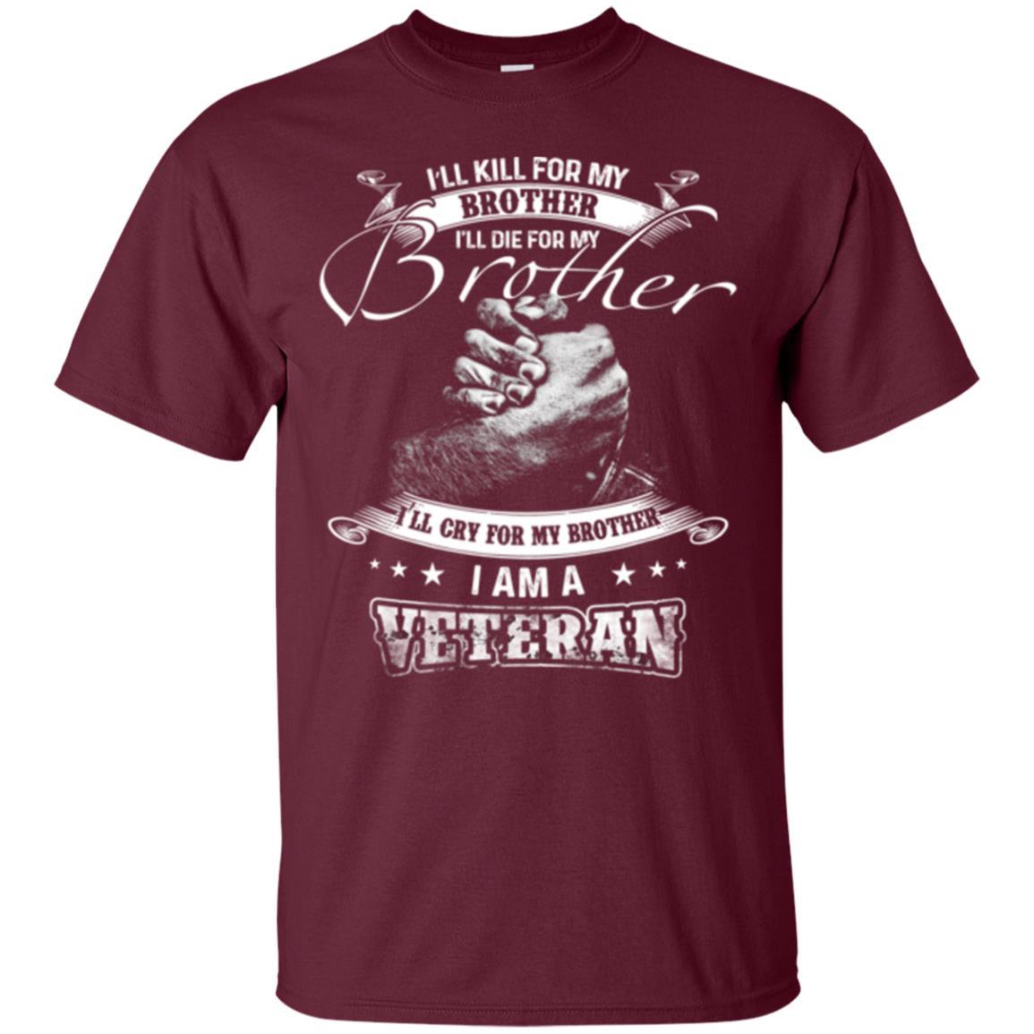 Veteran T-shirt I Am A Veteran Maroon