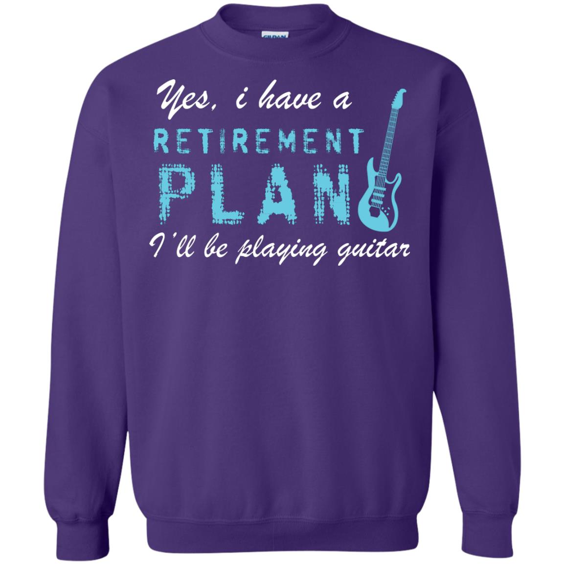Yes I Have A Retirement Plan I’ll Be Playing Guitar Guitarist T-shirt Purple