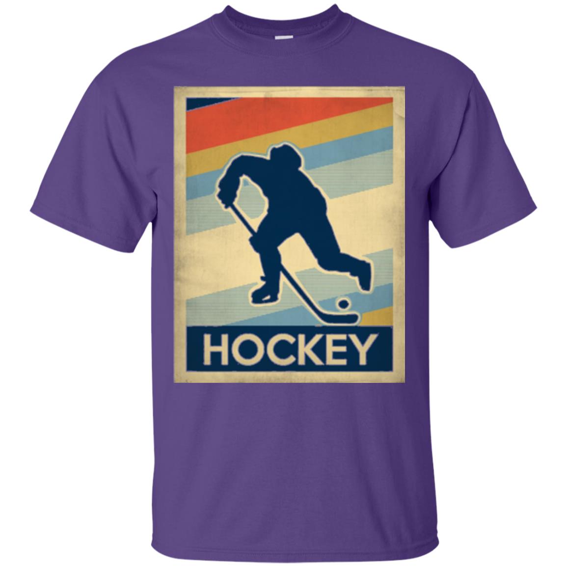 Vintage Hockey T-shirt Purple