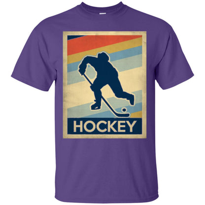 Vintage Hockey T-shirt Purple