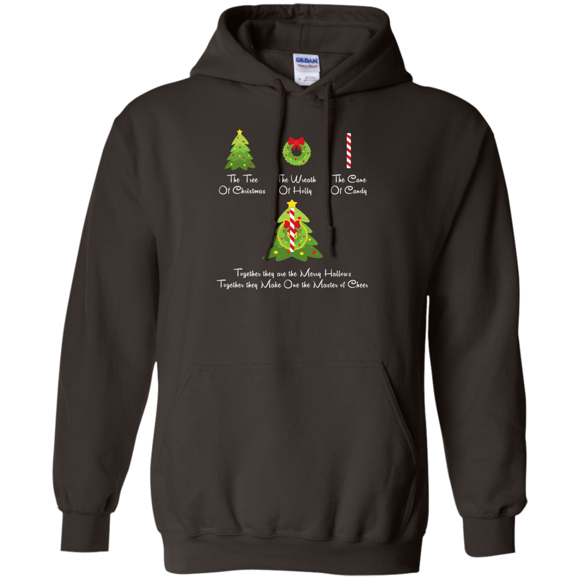 The Tree Of Christmas T-Shirt Dark Chocolate