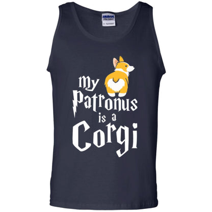 Dog T-shirt My Patronus Is A Corgi T-shirt Navy