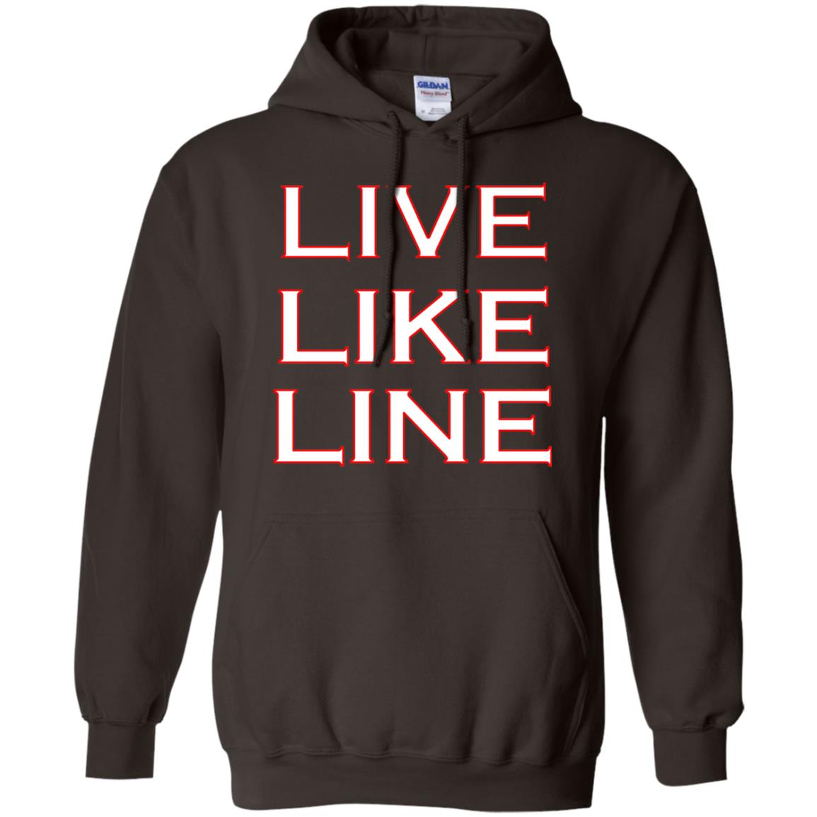 Live Like Line Volleyball Lover Shirt Dark Chocolate