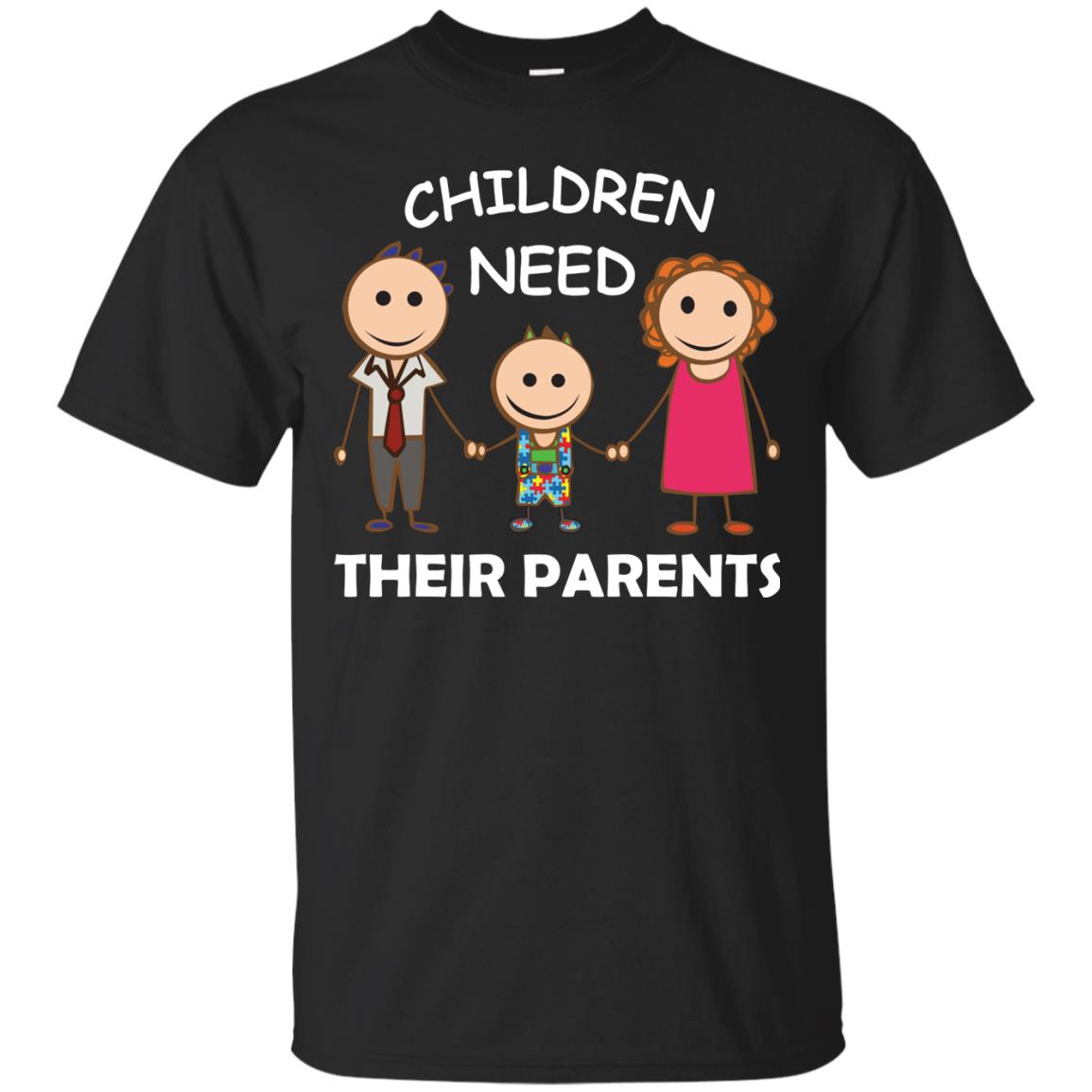 Children Need Their Parents End Separation Family Shirt Black
