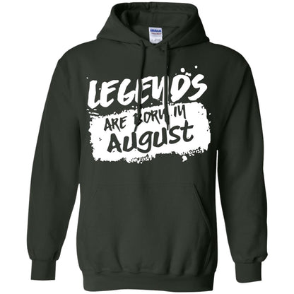 August Birthday Shirt Legends Are Born In August Forest Green