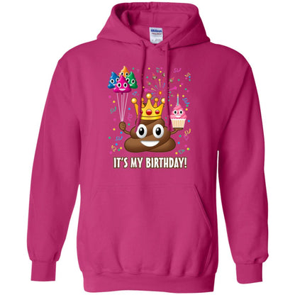 Poop Emoji T-shirt It_s My Birthday Heliconia