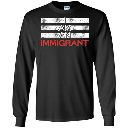 Migrant T-shirt I Am An Immigrant Black