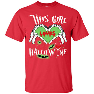 This Girl Loves Hallo-wine Funny Halloween Shirt For Wine LoversG200 Gildan Ultra Cotton T-Shirt