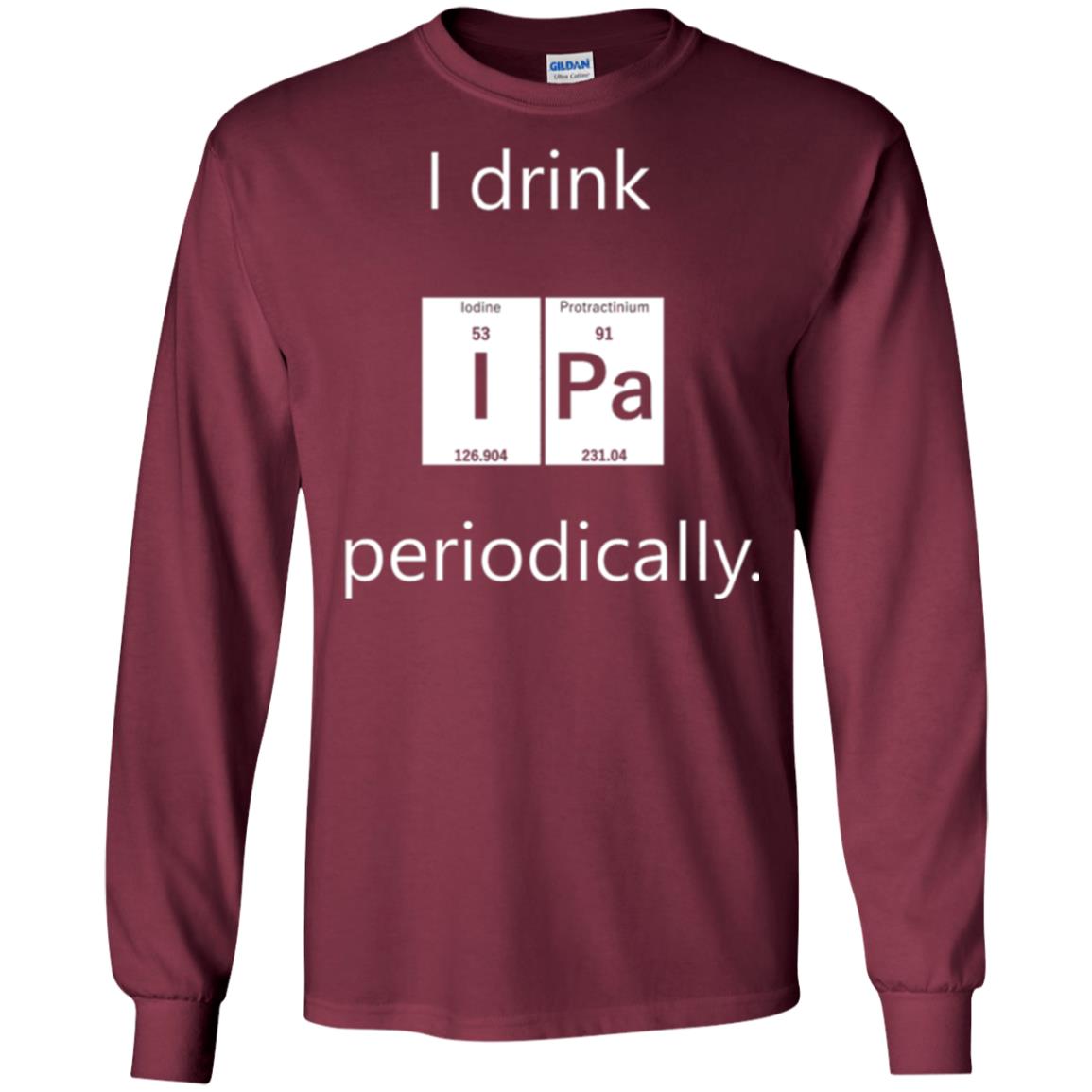 Chemistry T-shirt Drink Ipa Periodically Maroon