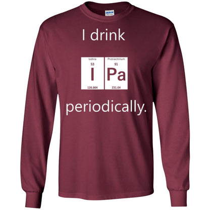 Chemistry T-shirt Drink Ipa Periodically Maroon