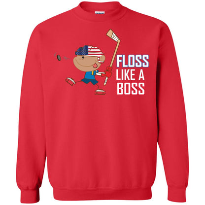 Floss Like A Boss Shirt For Hockey Players Red