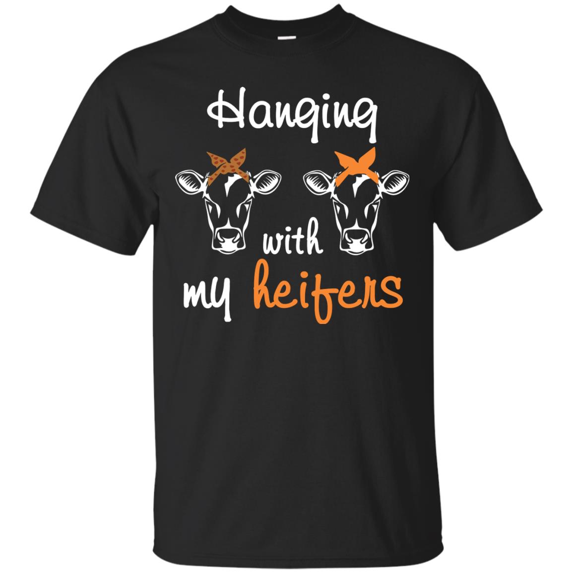 Heifers Lover Shirt Hanging With My Heifers Black