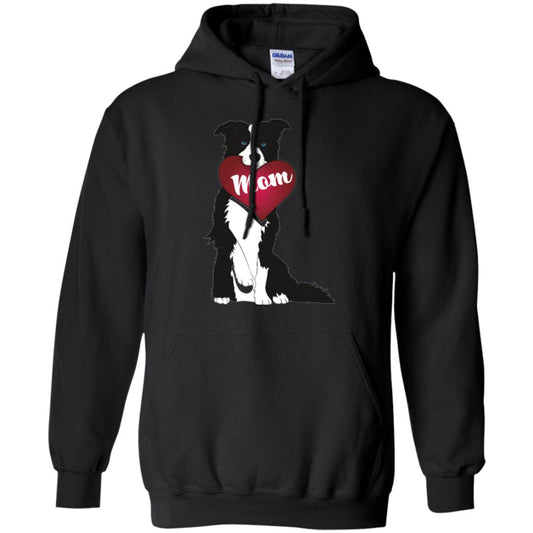 Dog Lover T-sshirt Border Collie Fetching Valentine Heart Black
