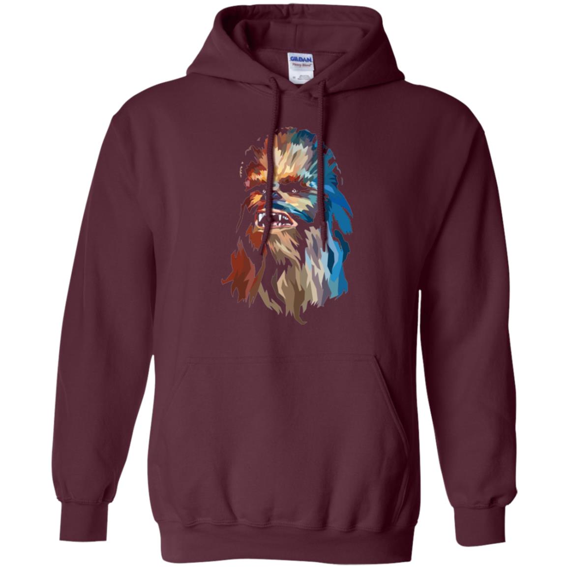 Chewbacca Art T-shirt Maroon