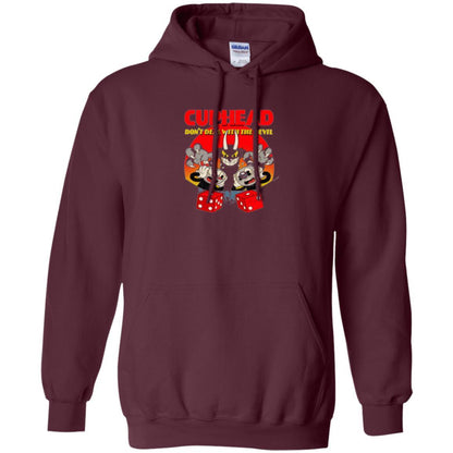 Cuphead And Mugman Devil_s Dice Video Game Graphic T-shirt Maroon