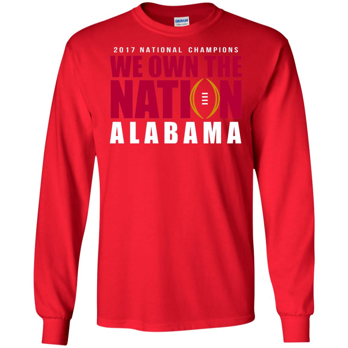 Football Lover T-shirt We Own The Nation Red