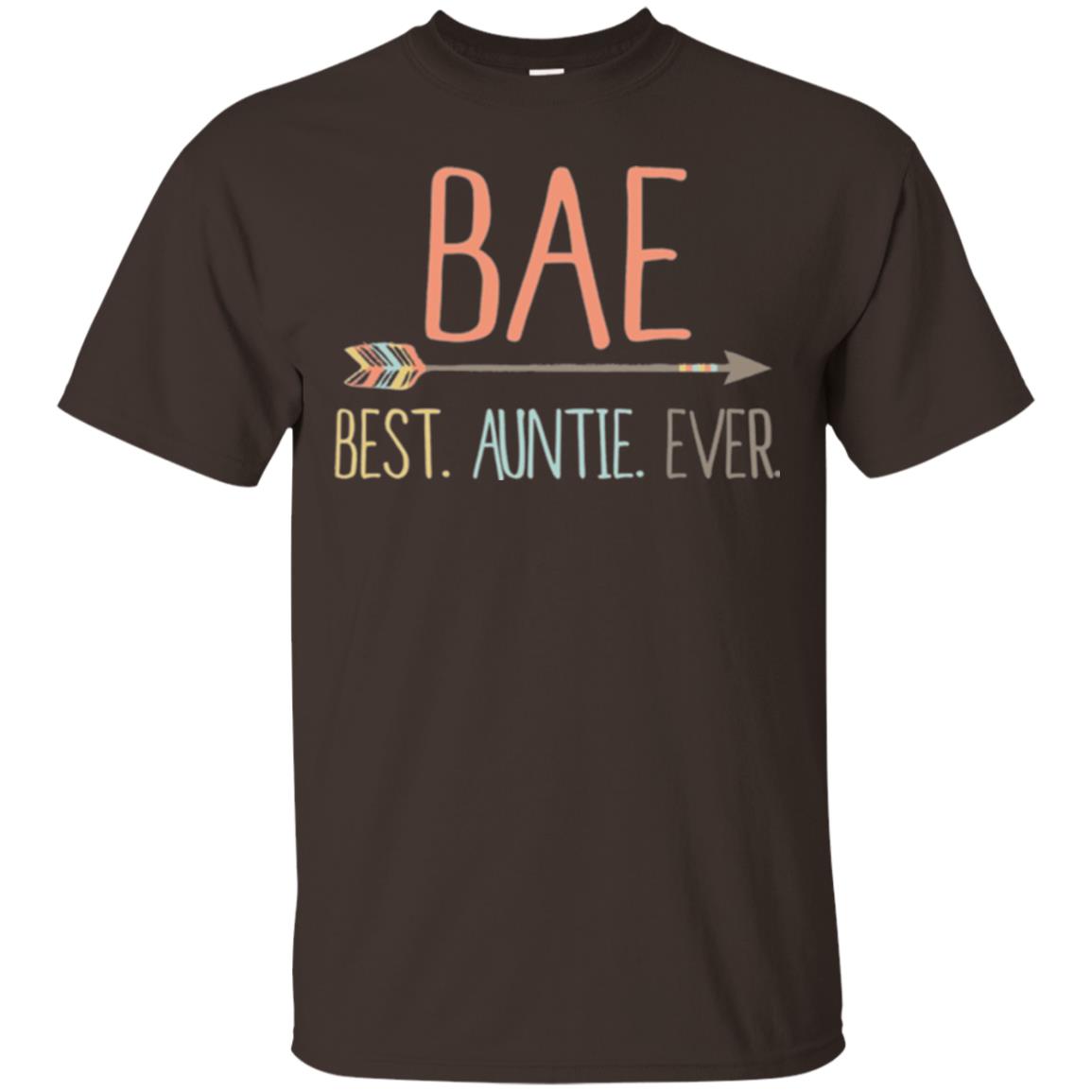 Bae T-shirt Best Auntie Ever Dark Chocolate