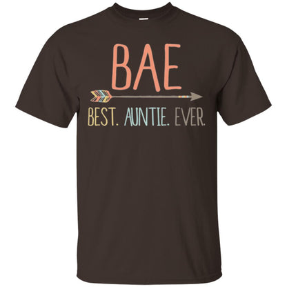 Bae T-shirt Best Auntie Ever Dark Chocolate