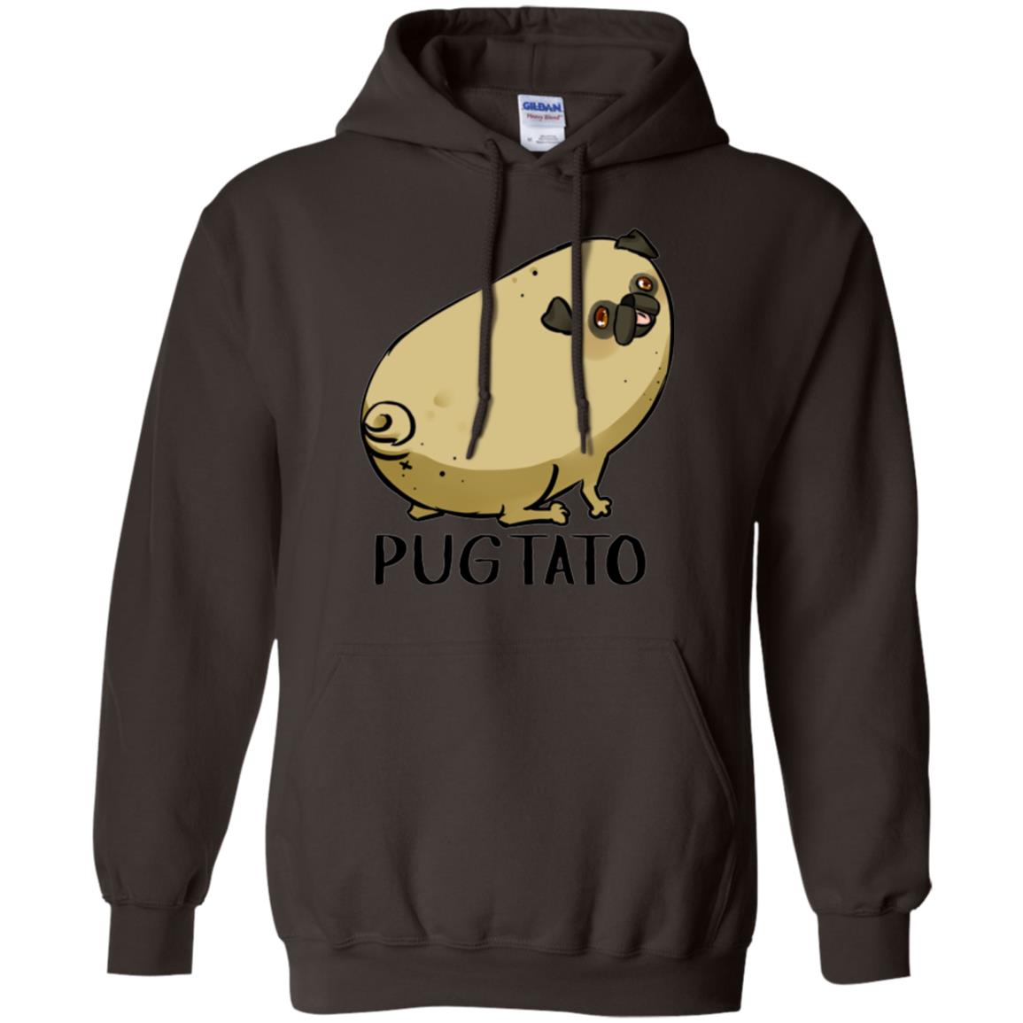 Dog Lovers T-shirt Pugtato Dark Chocolate
