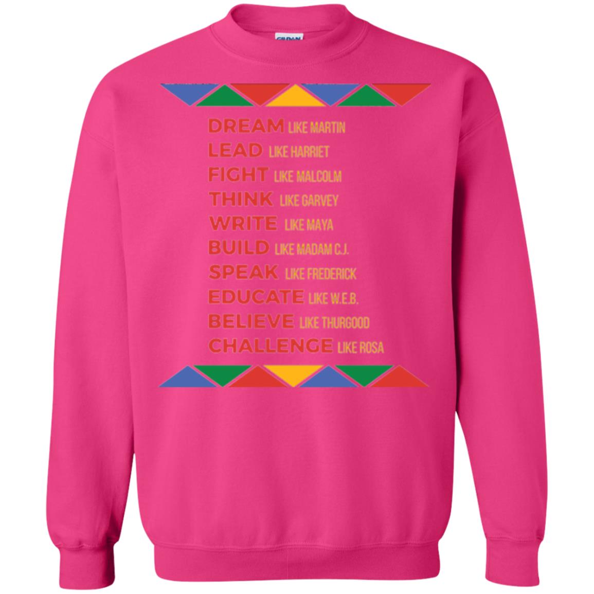 Black History African American Heroes T-shirt Heliconia