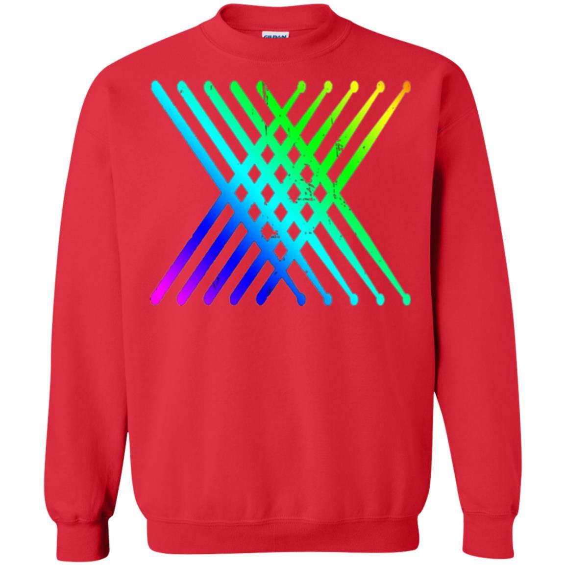 Drummer T-shirt Retro Vintage Drumsticks T-shirt Red