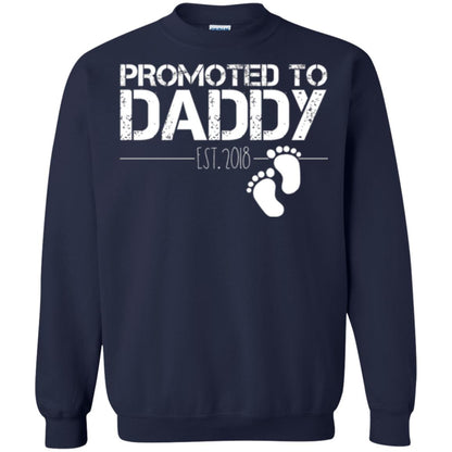 Daddy T-shirt Promoted To Daddy Est 2018 Navy