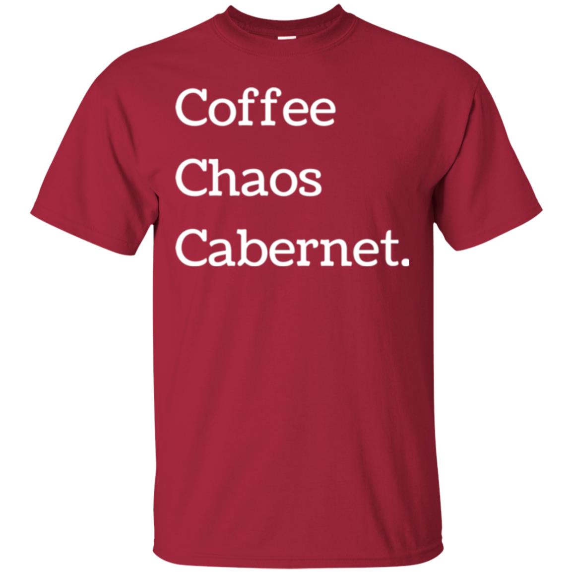Coffee Chaos Cabernet T-shirt Cardinal