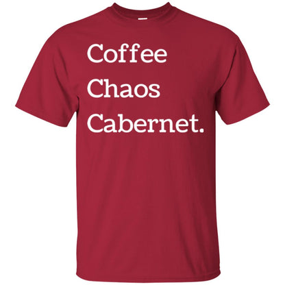 Coffee Chaos Cabernet T-shirt Cardinal