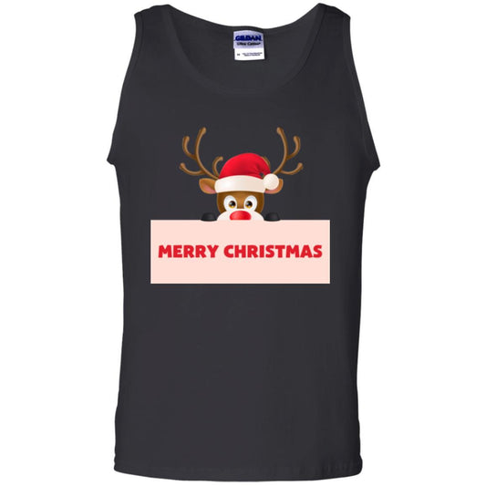 Christmas T-shirt Reindeer Merry Christmas T-shirt Black