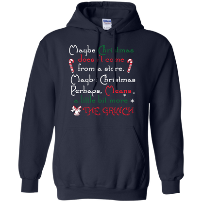 Christmas T-shirt Maybe Christmas Doesn't Come From A Store Navy