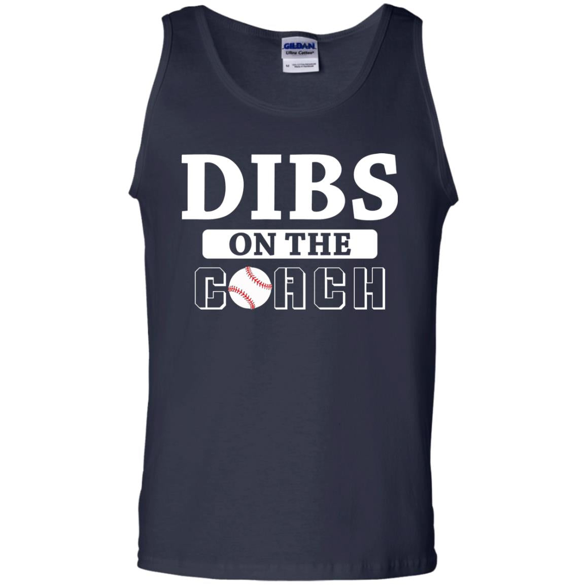 Dibs On The Coach Baseball T-shirt Navy