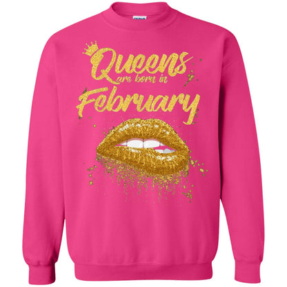 Black Women T-shirt Queens Are Born In February Birthday Heliconia