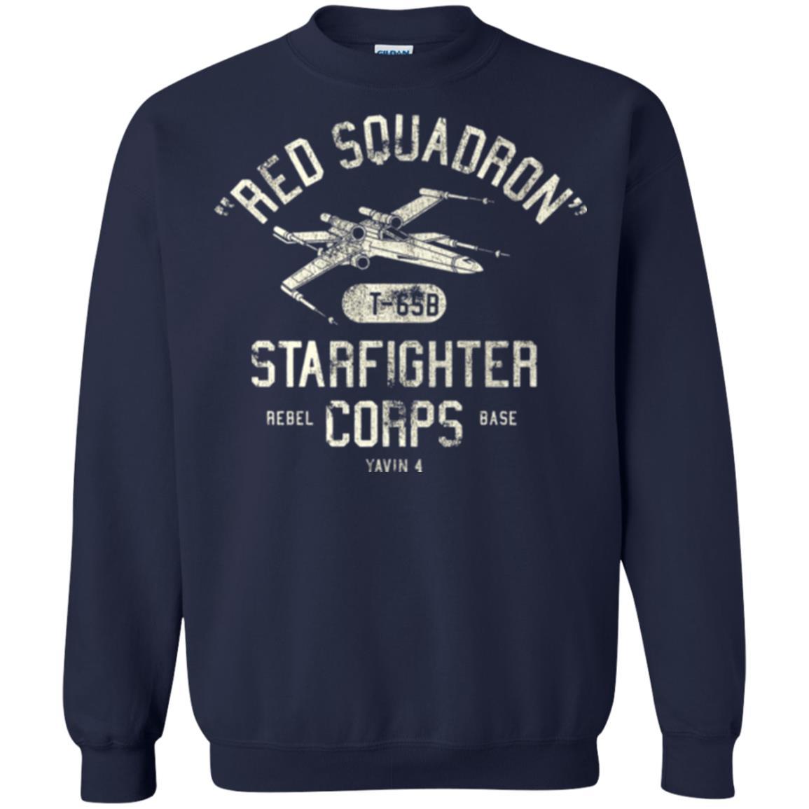 Movie T-shirt Red Squadron Starfighter Rebel Corps Base Navy