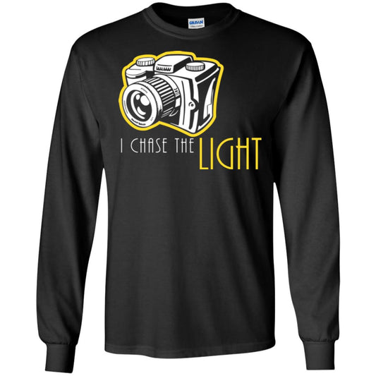 Photography Lover T-shirt I Chase The Light Black