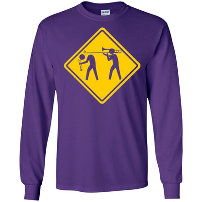 Funny Trombonist T-shirt Purple