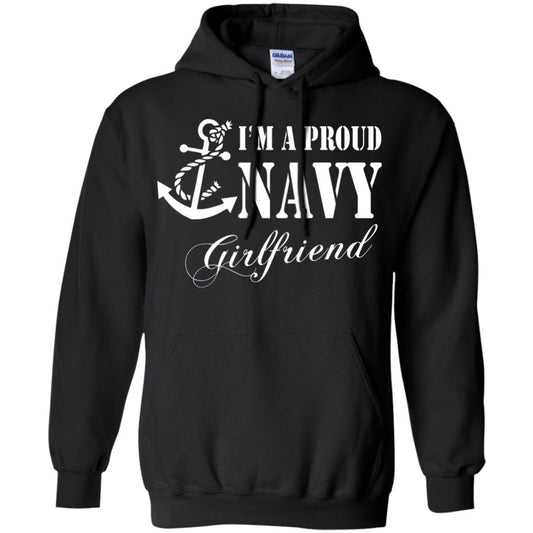 Military Shirt Im A Proud U.s. Navy Girlfriend Black