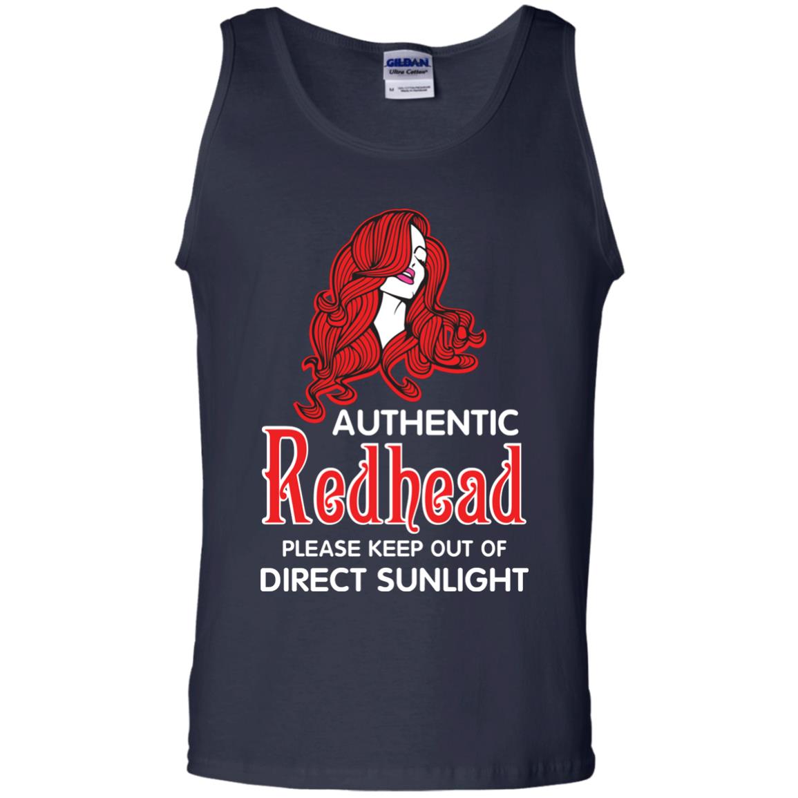 Authentic Redhead Please Keep Out Of Direct Sunlight Cool Redhead Gift Shirt For Girls Navy